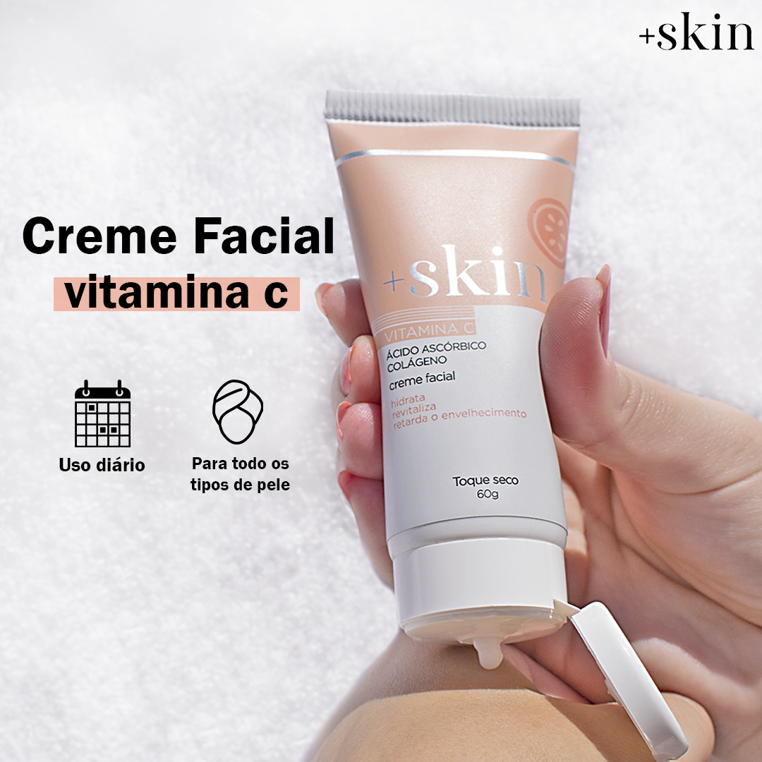 Creme Facial de Vitamina C MaisSkin 60g – +Skin Cosméticos